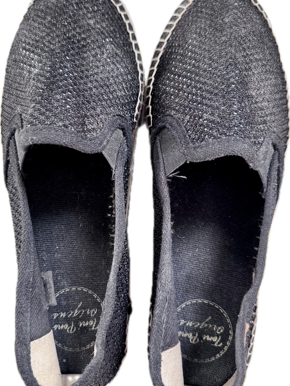 Toni Pons Metallic Black Women’s Espadrille